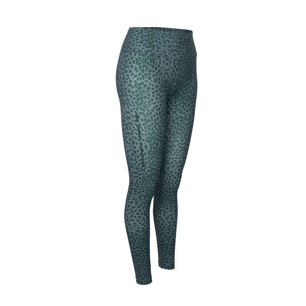 Leopard sportlegging dames in groen – foto 2