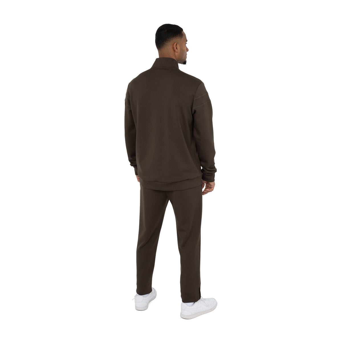 Men soft supreme jacket in bruin (Black Olive) – foto 7