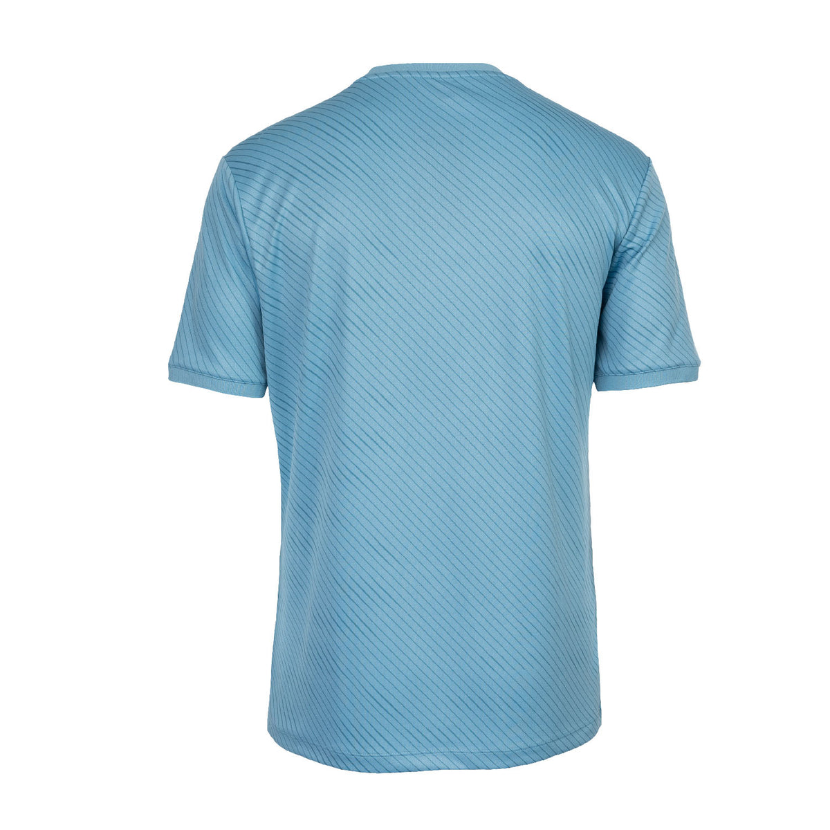 Men pique printed tee in blauw (Serene Blue) – foto 3