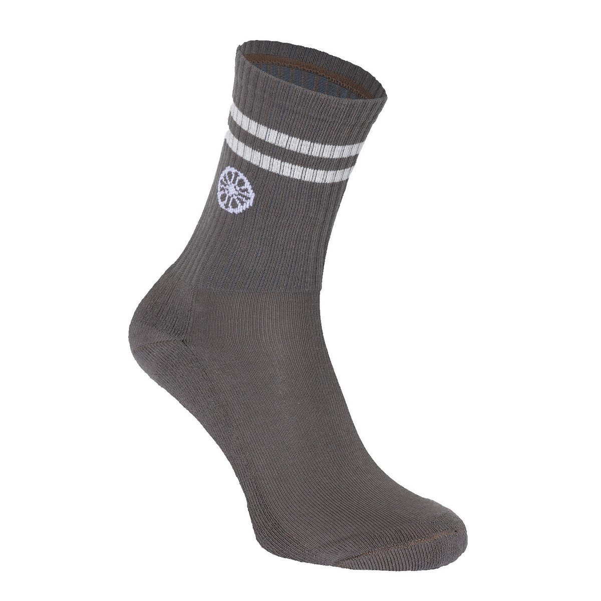 Striped crew sock in bruin (Walnut) – foto 3