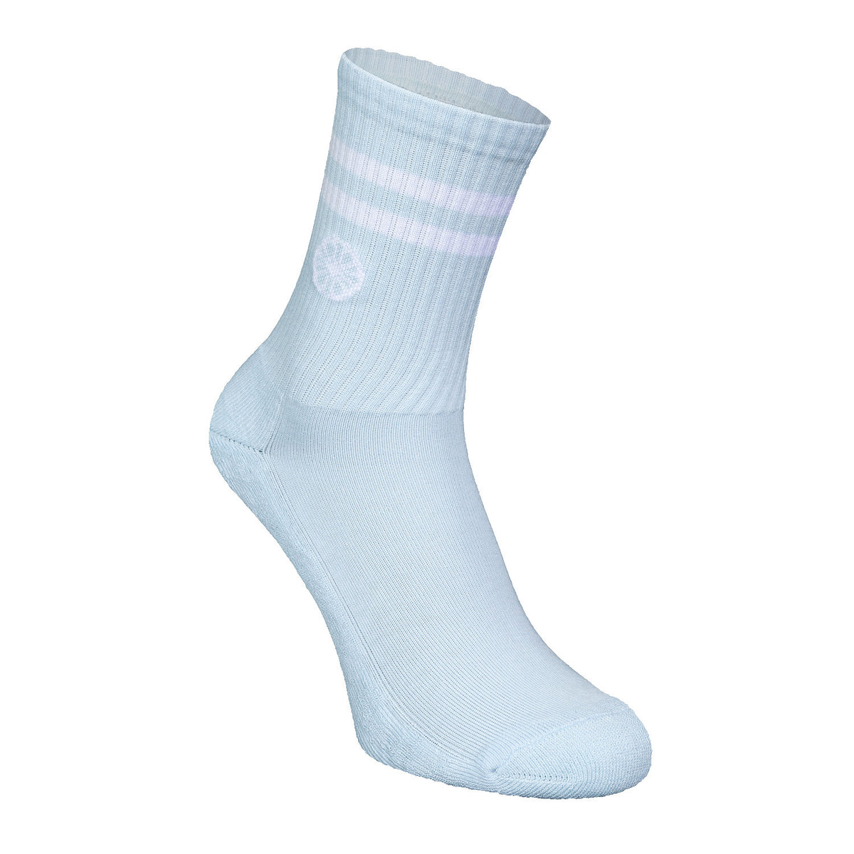 Striped crew sock in blauw (Sky Blue) – foto 3