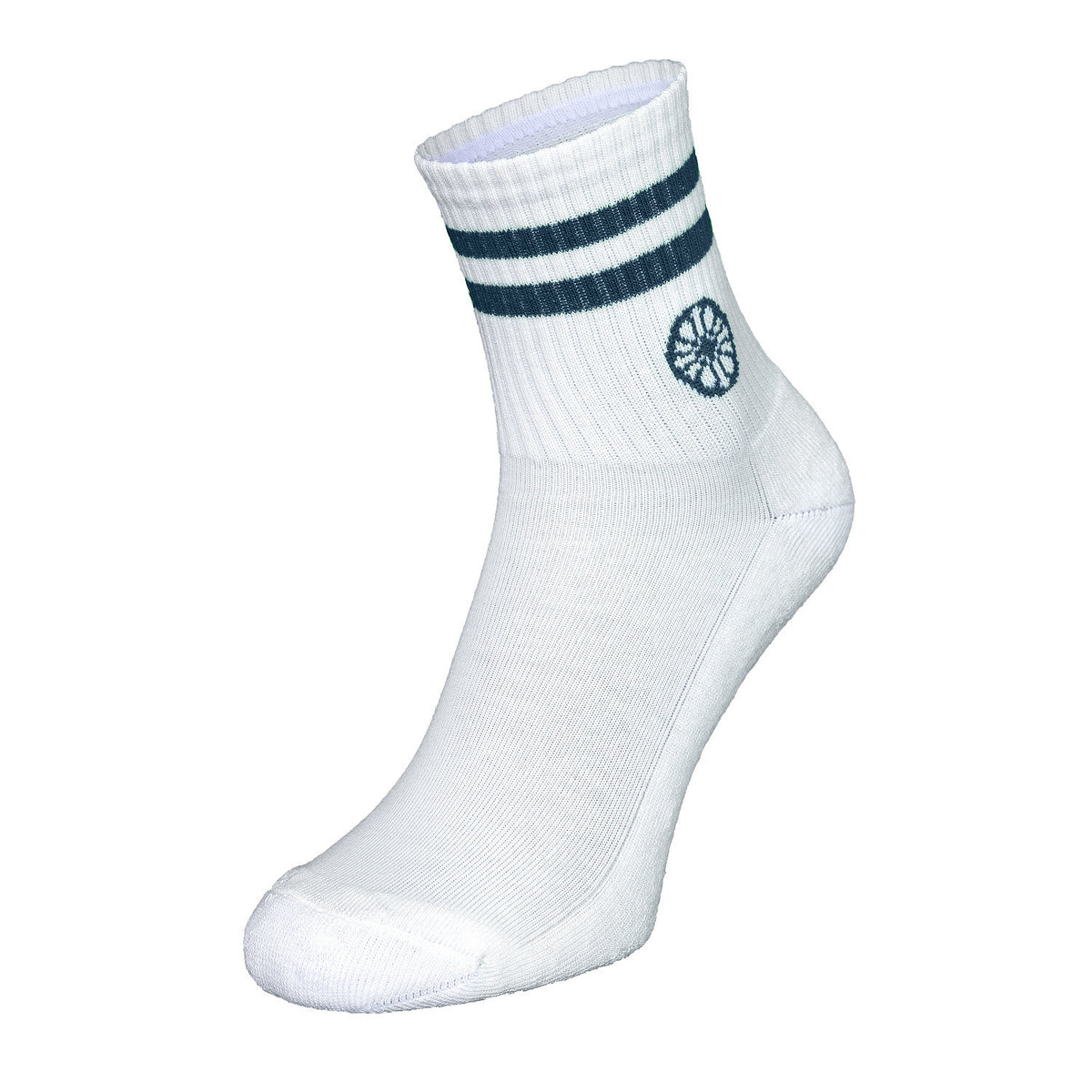 Striped short sock in blauw (Ocean) – foto 2