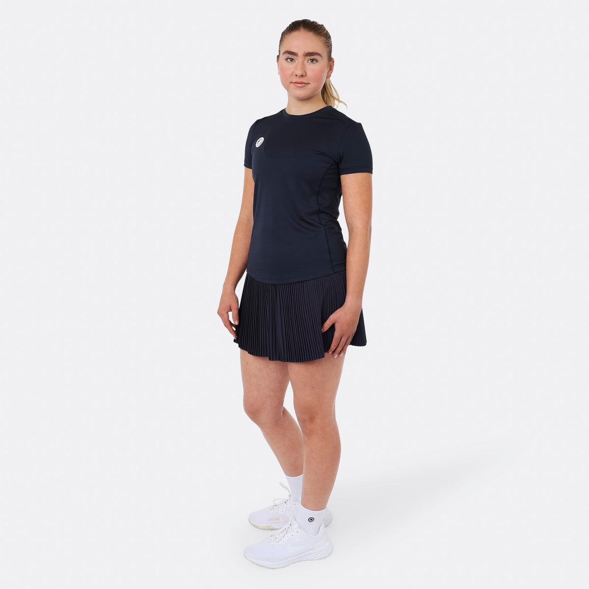 Women breeze round neck tee in blauw (Navy) – foto 5