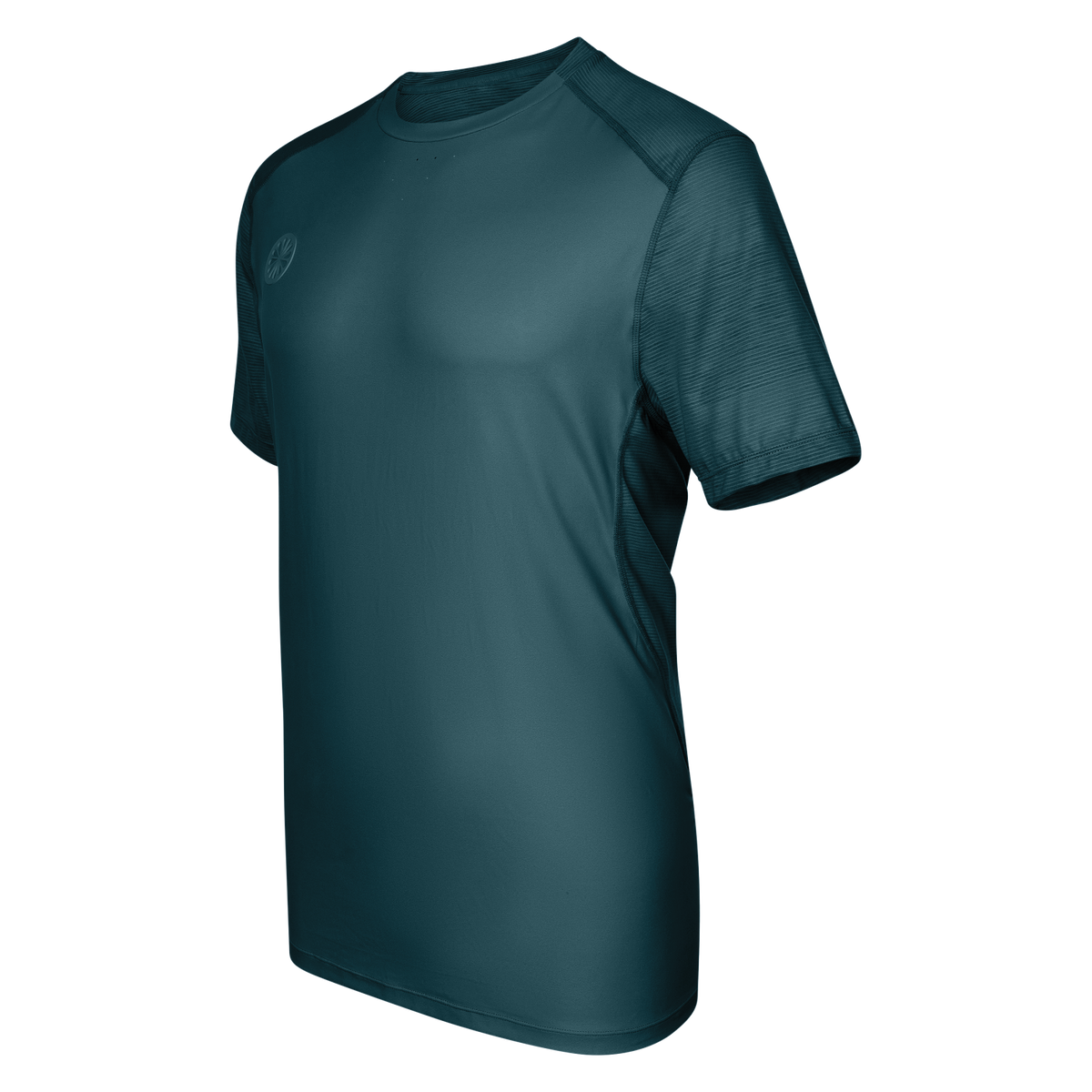 Men dry touch tee in blauw (Ocean) – foto 4