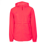 Regenjas unisex in roze – foto 1 – gedragen door heer