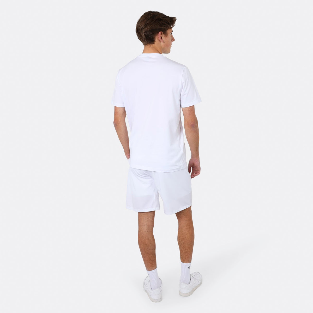 Men classic cotton tee in wit (White) – foto 7