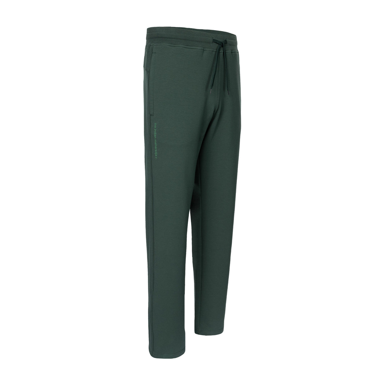 Men cotton track pant in groen (Hunter Green) – foto 2