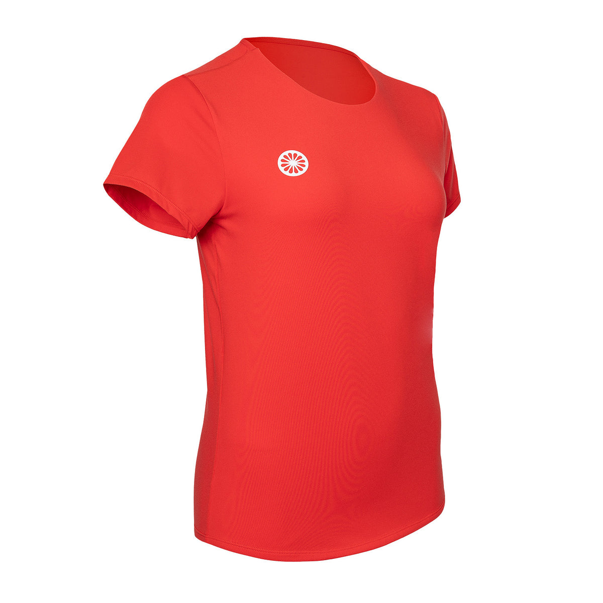 Women breeze round neck tee in rood (Ruby Red) – foto 2