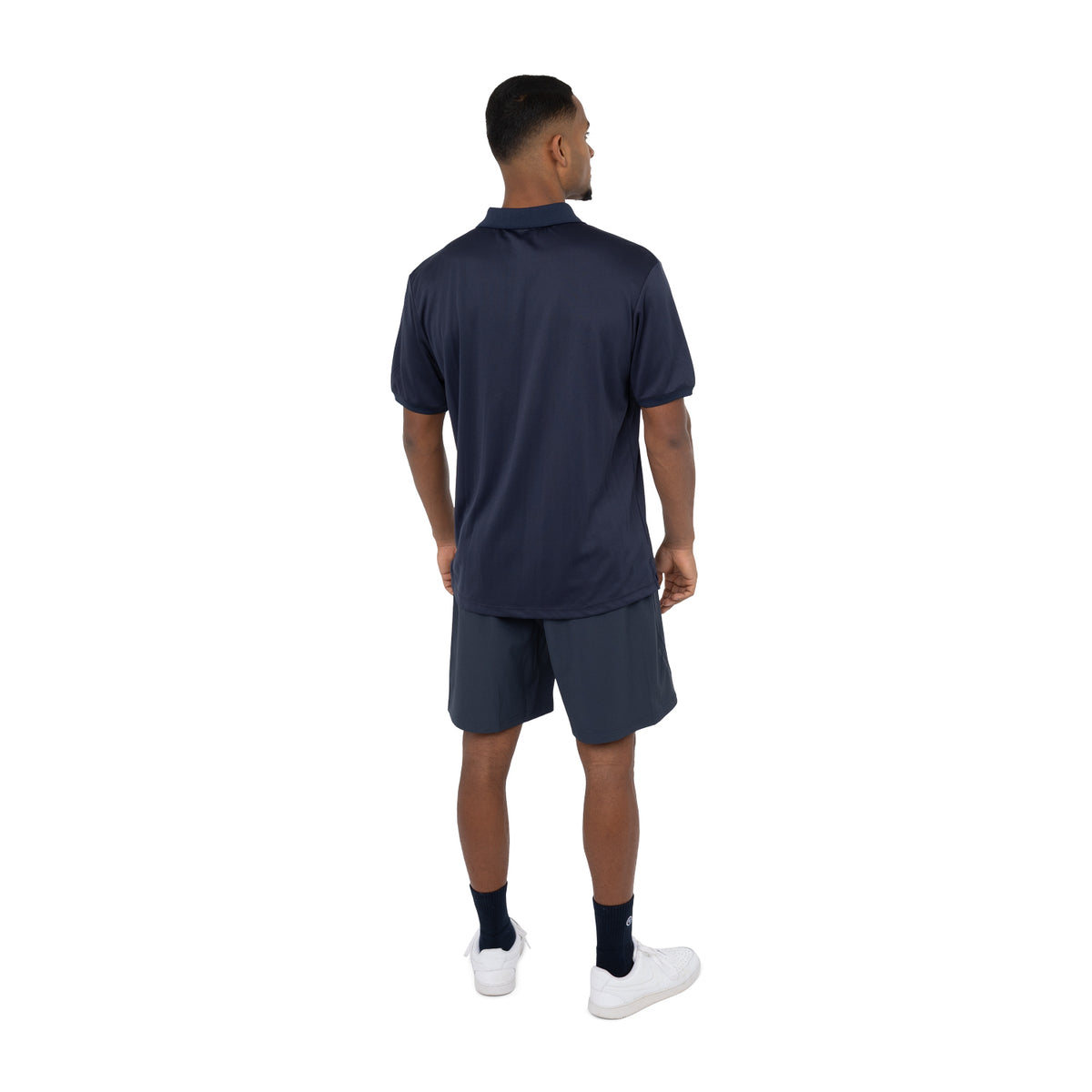 Men pique polo in blauw (Navy) – foto 7
