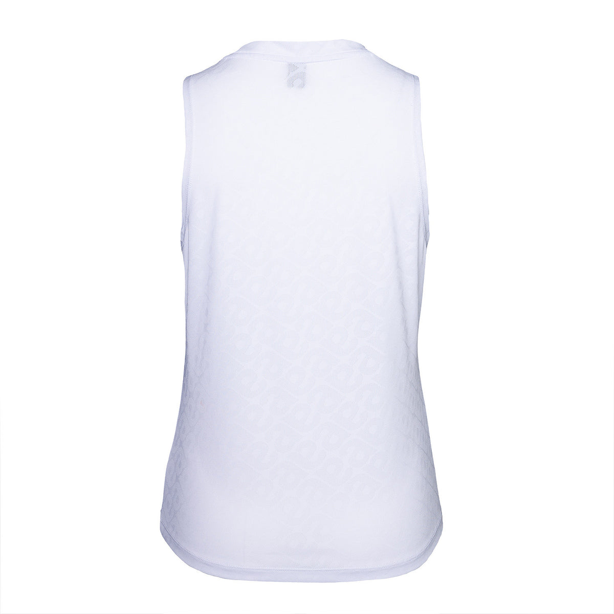 Women sleeveless jacquard top in wit (Bright White) – foto 3
