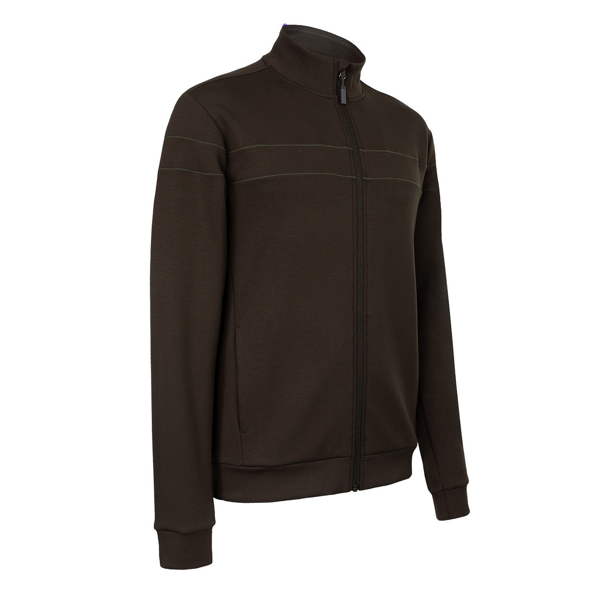Men soft supreme jacket in bruin (Black Olive) – foto 2