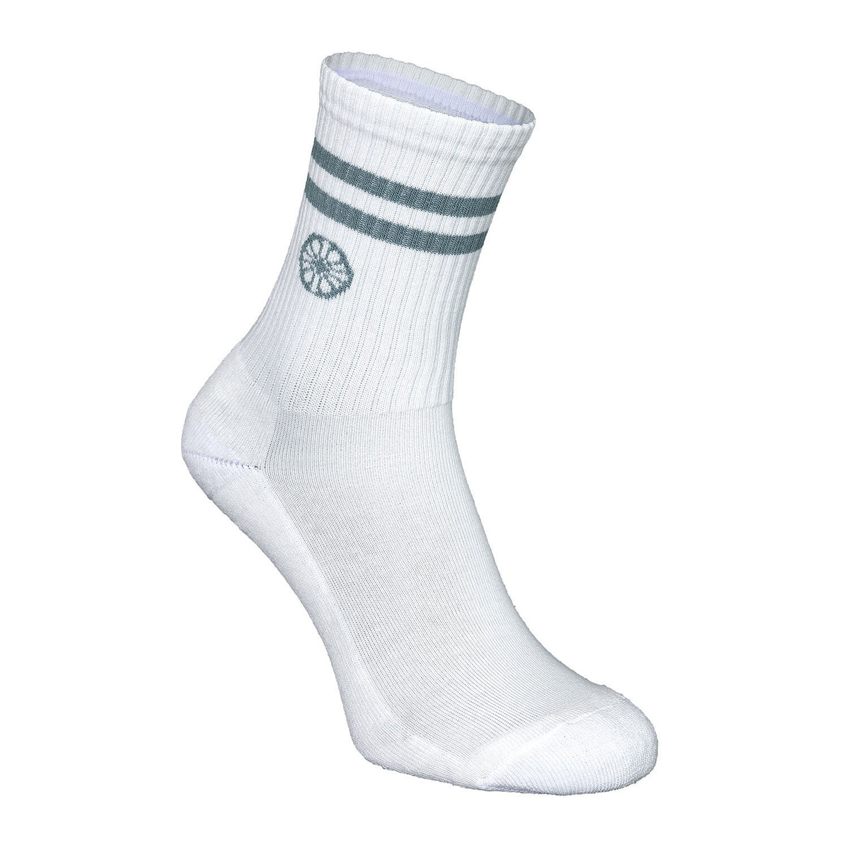 Striped crew sock in grijs (Misty Grey) – foto 3