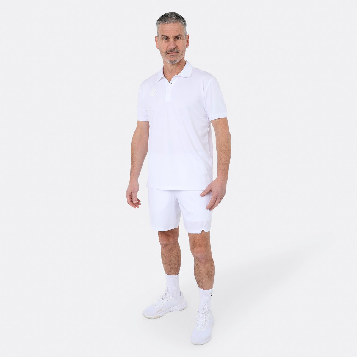 Men pique polo in wit (White) – foto 5