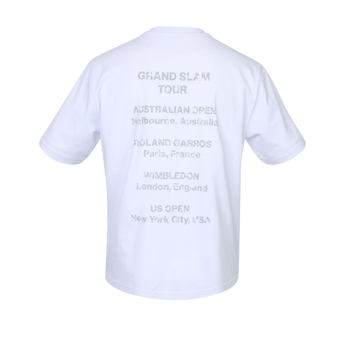 Men oversized cotton tee in wit (Bright White) – foto 3