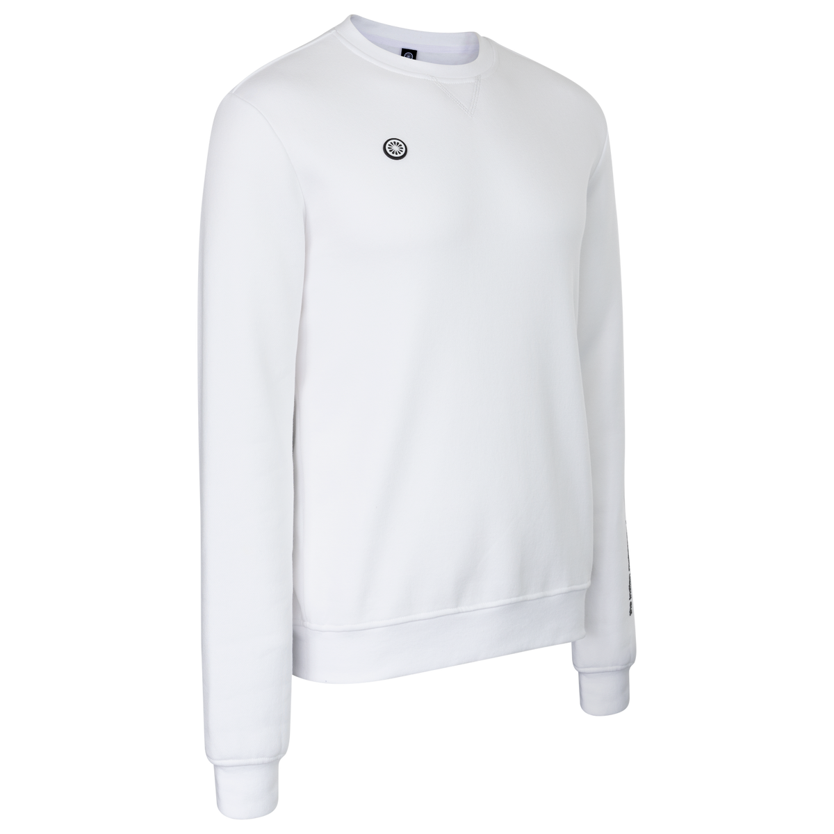 Men classic crew sweater in wit (White) – foto 2