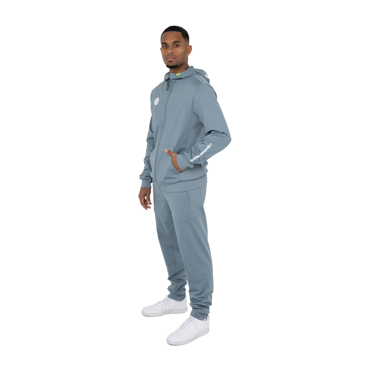 Men hooded jacket in grijs (Misty Grey) – foto 6