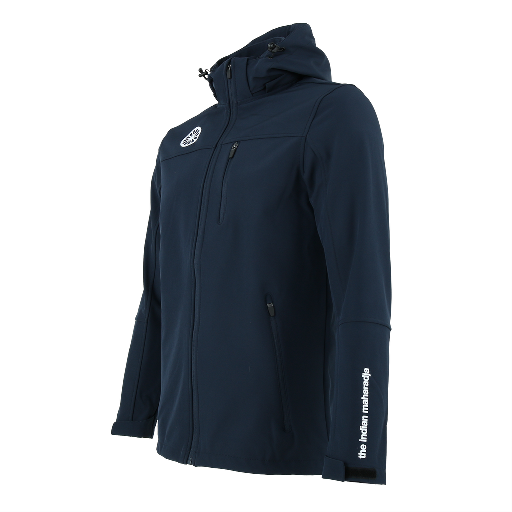 Softshell jas heren in blauw – foto 4