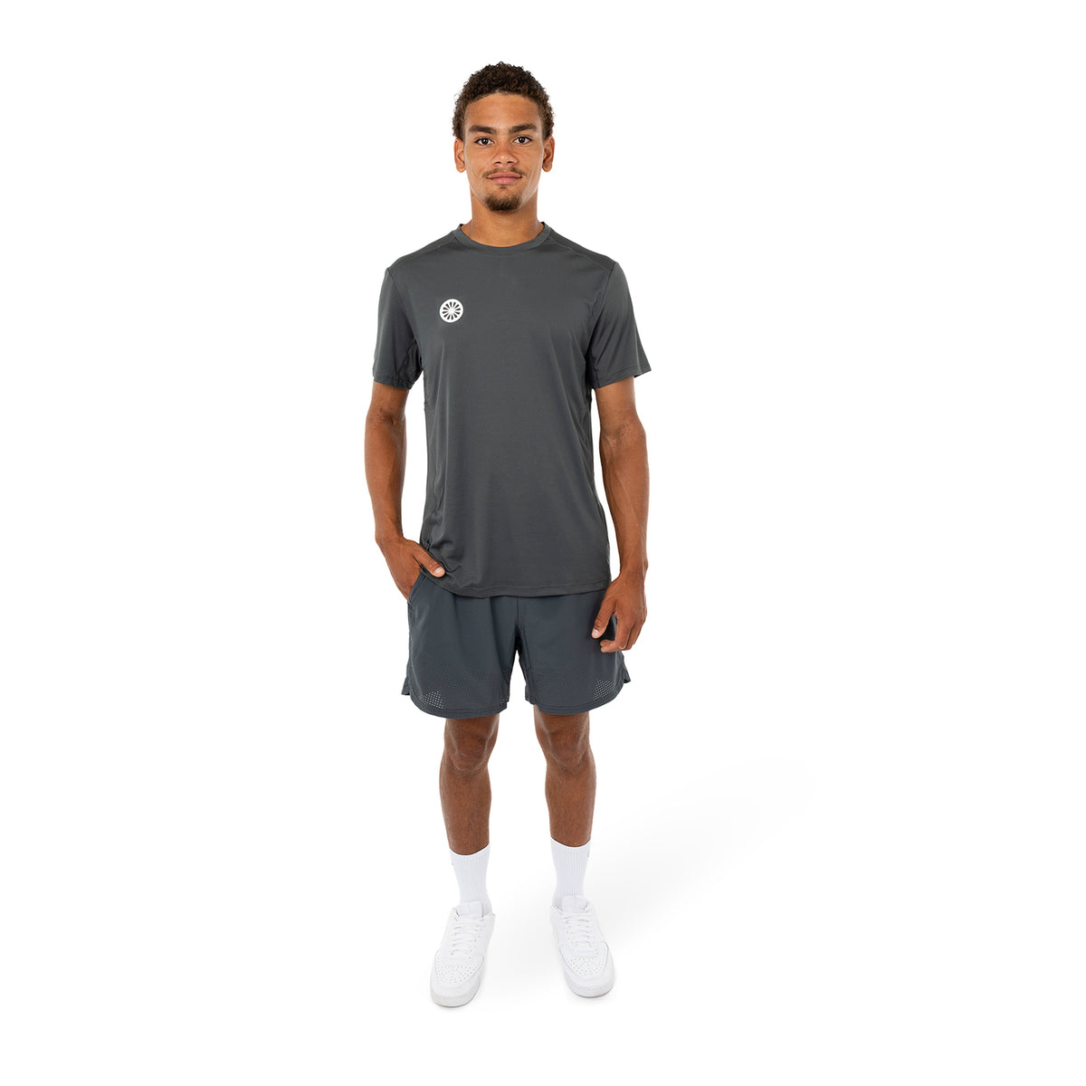 Men DryShift tee in grijs (Urban Grey) – foto 5