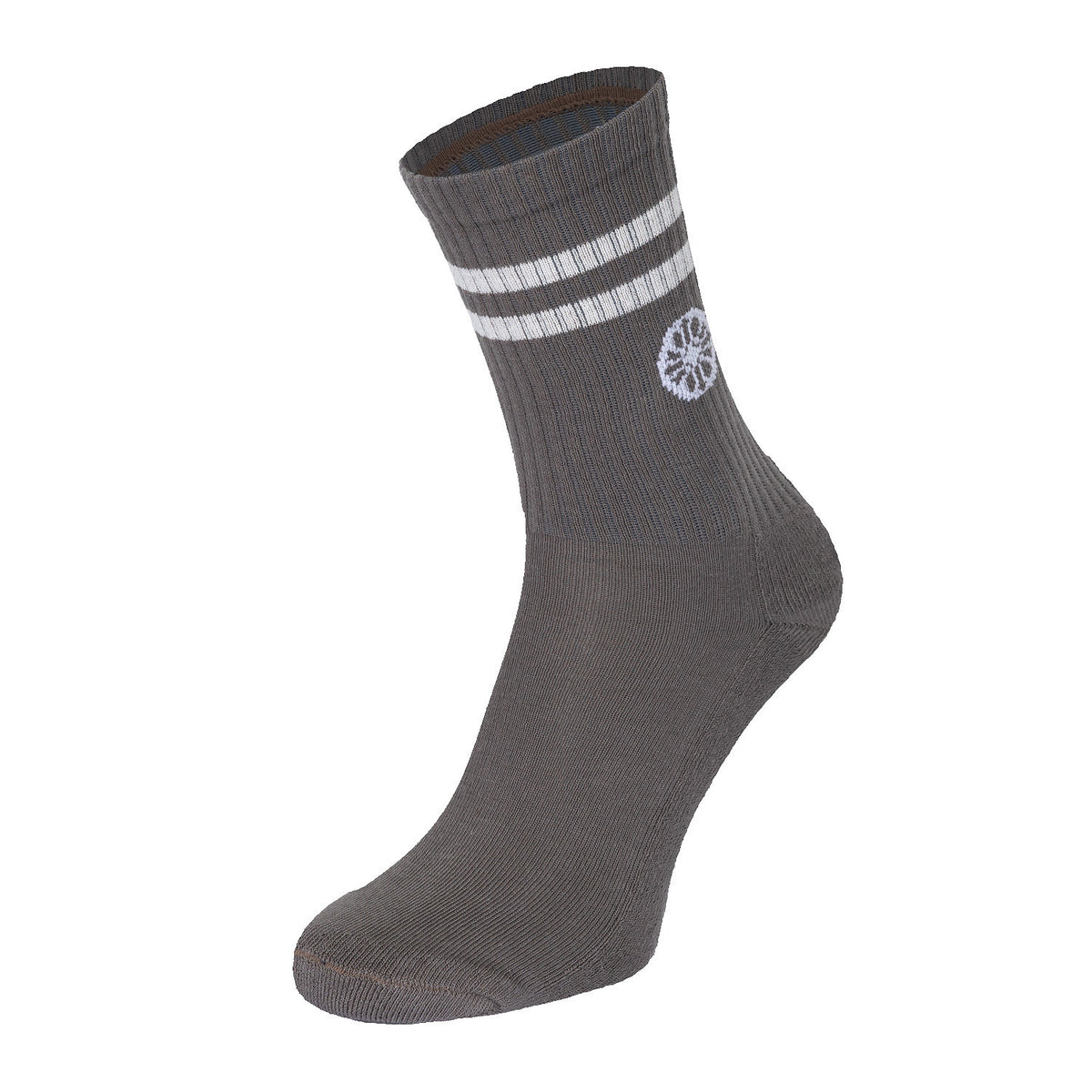 Striped crew sock in bruin (Walnut) – foto 2