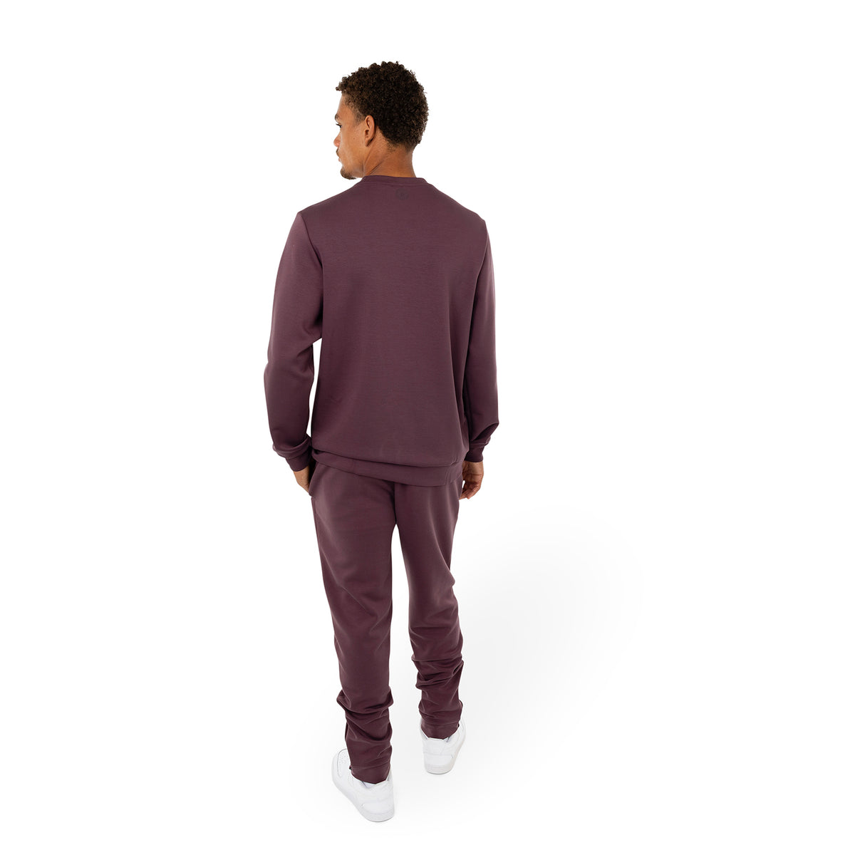 Men soft supreme sweater in rood (Dark Berry) – foto 7