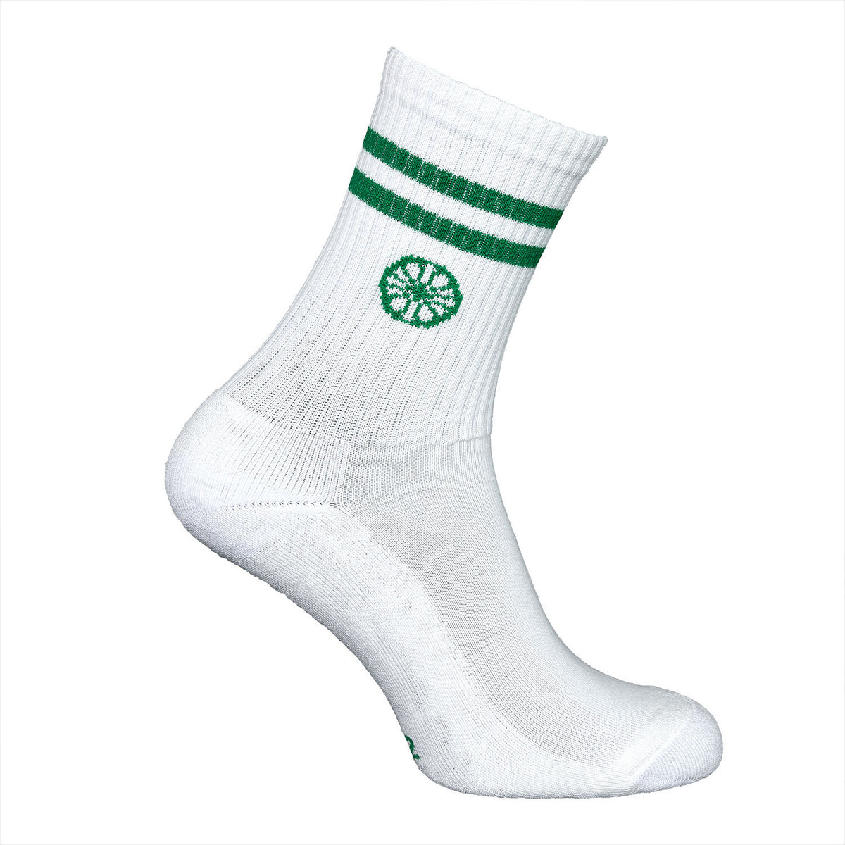 Striped crew sock in groen (Lush Green) – foto 4