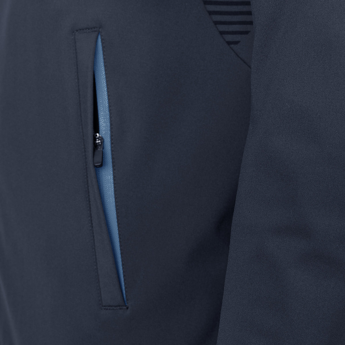 Carbon men pro jacket in blauw (Ink) – foto 5