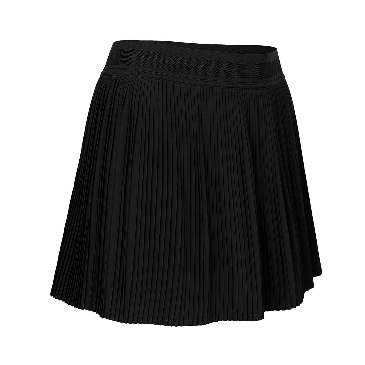 Women fine pleated skirt in zwart (Black) – foto 2