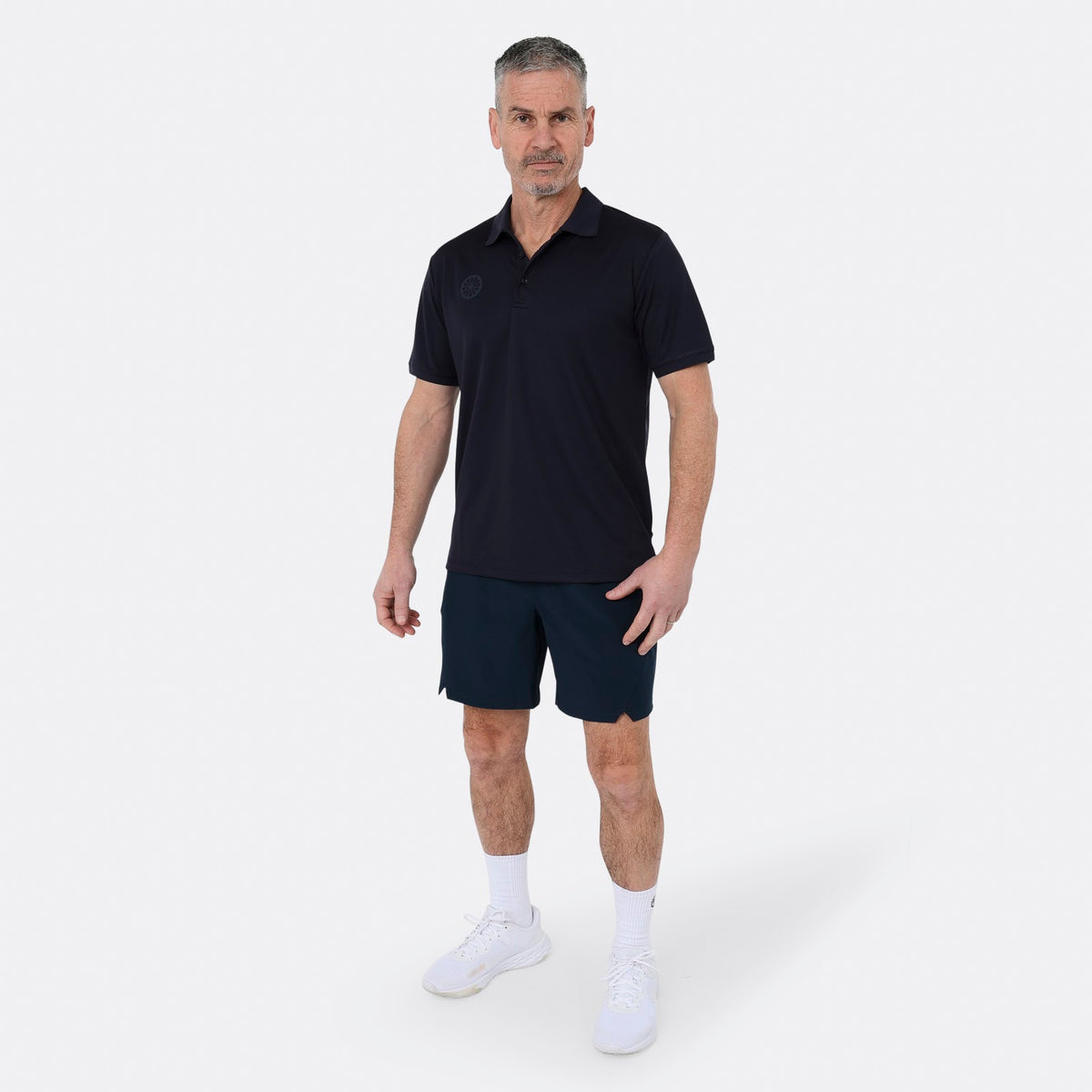 Men pique polo in zwart (Black) – foto 6