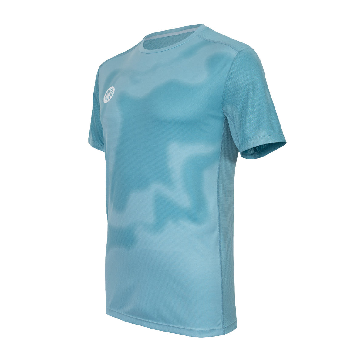 Men agility blizzard tee in blauw (Serene Blue) – foto 4