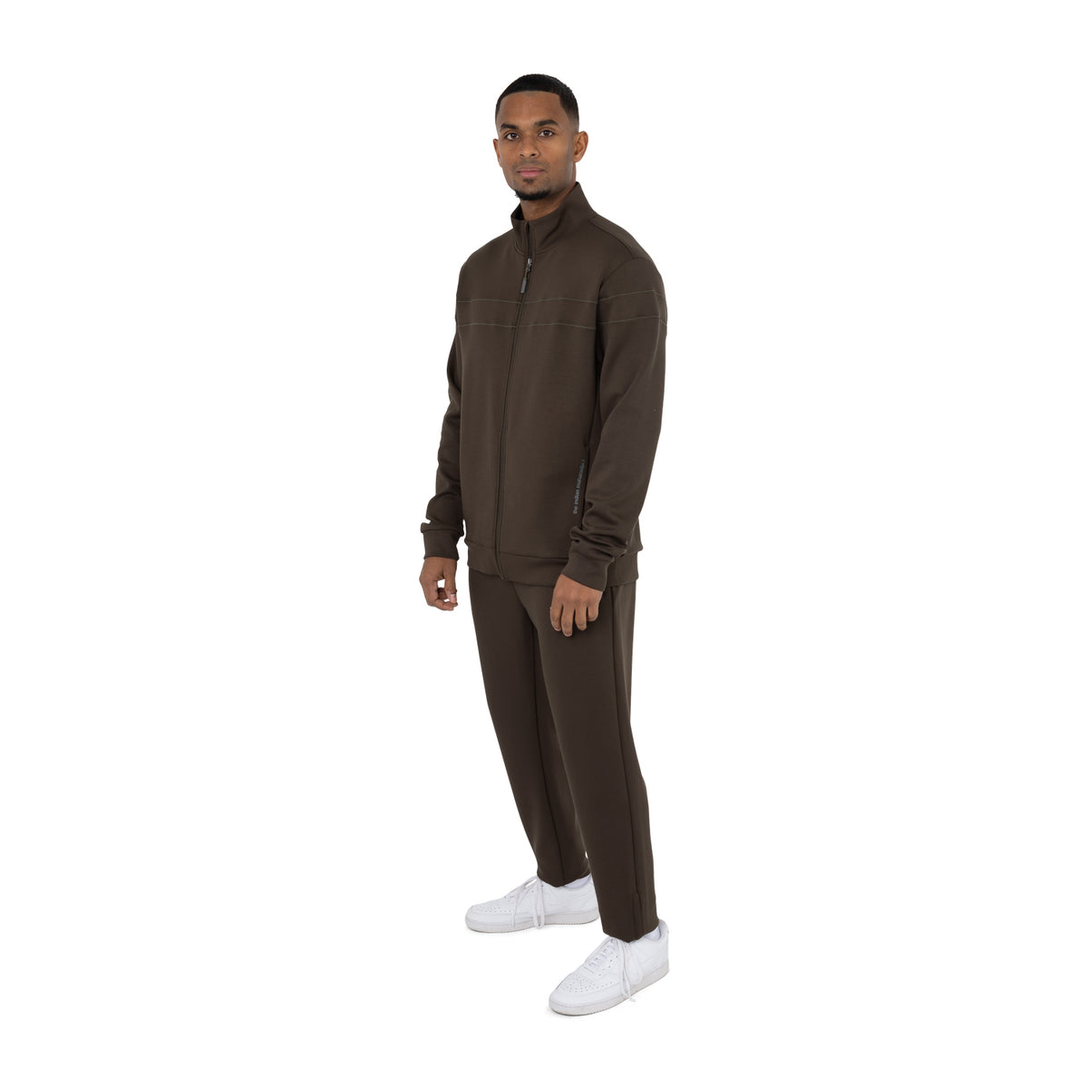 Men soft supreme jacket in bruin (Black Olive) – foto 6