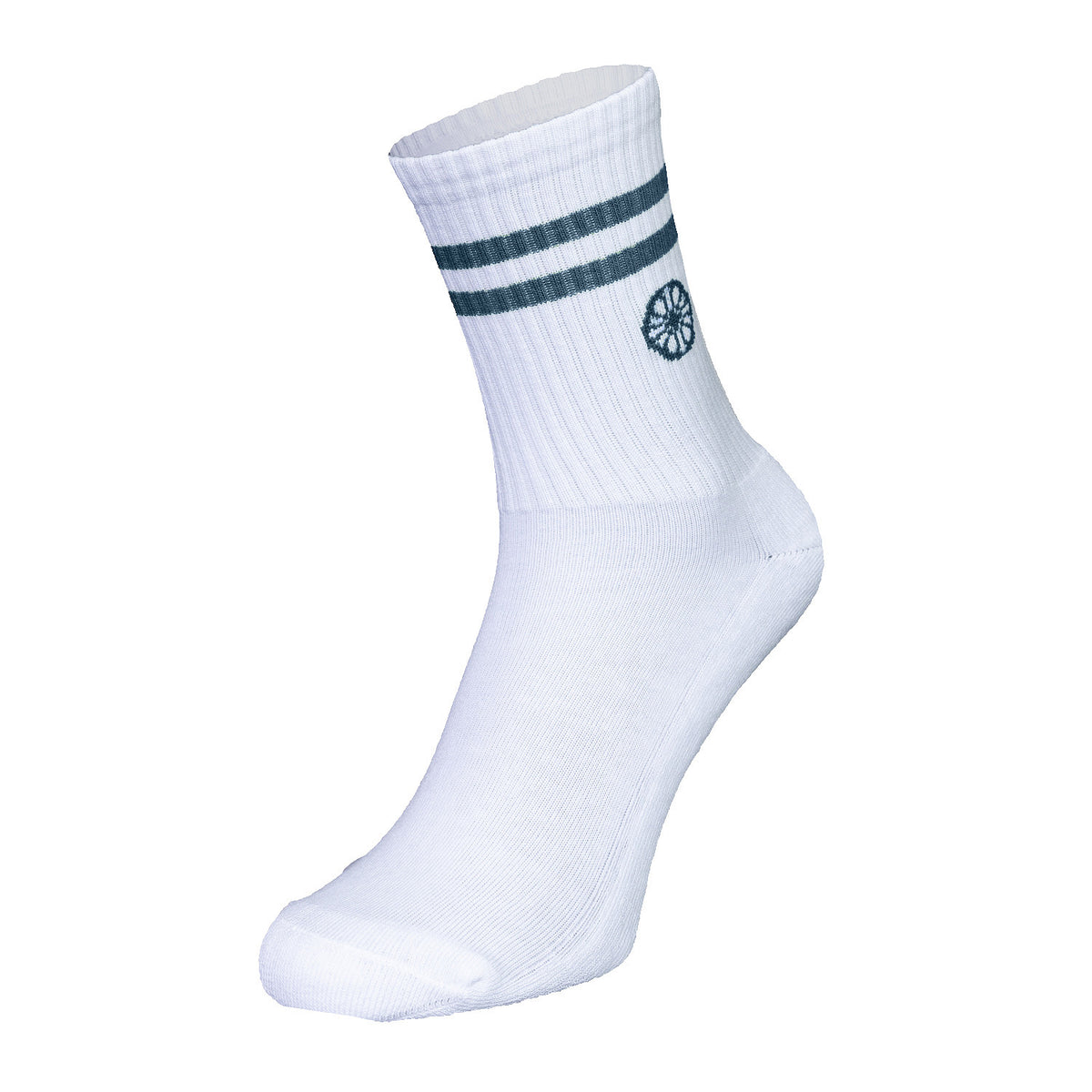 Striped crew sock in blauw (Ocean) – foto 2