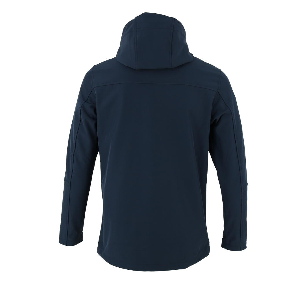 Softshell jas heren in blauw – foto 3