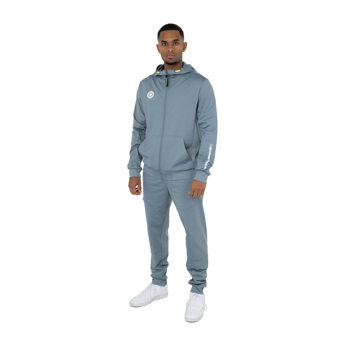 Men hooded jacket in grijs (Misty Grey) – foto 5