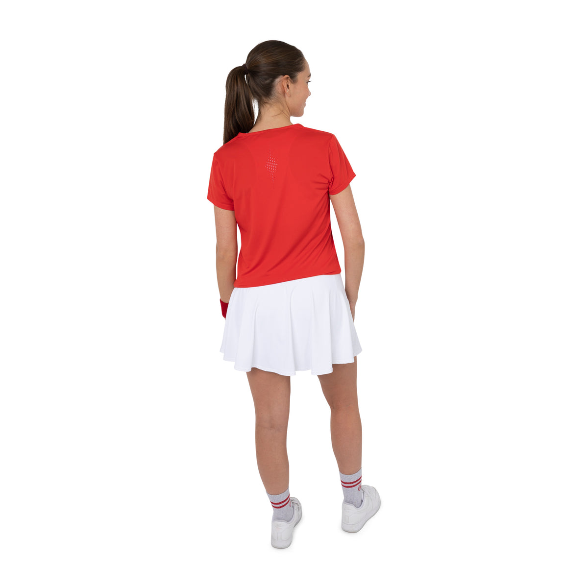 Women breeze tee in rood (Salsa Red) – foto 7