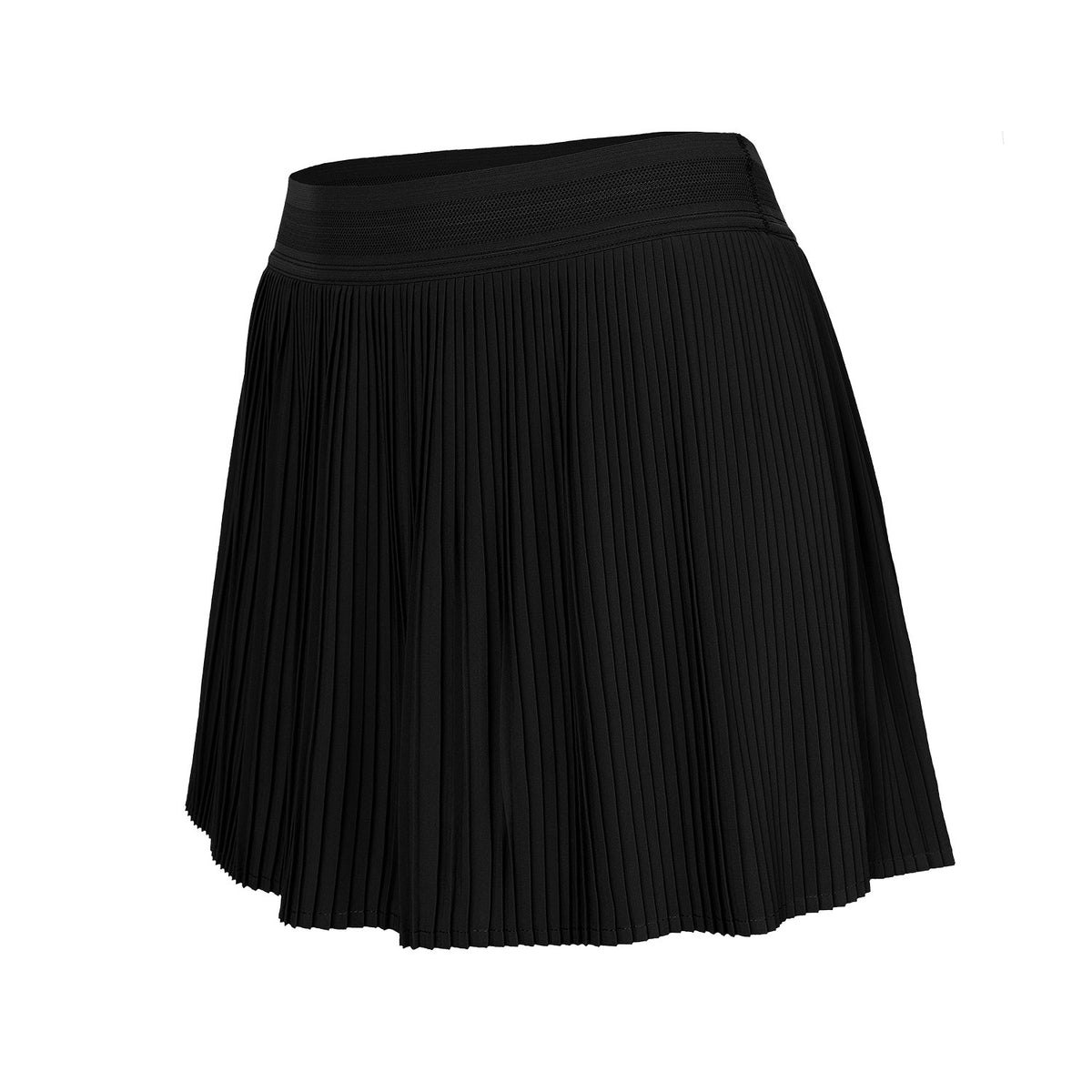 Women fine pleated skirt in zwart (Black) – foto 4
