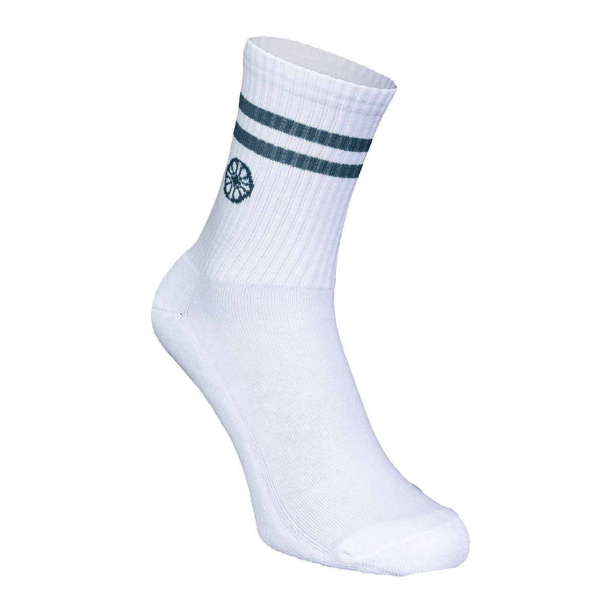 Striped crew sock in blauw (Ocean) – foto 3