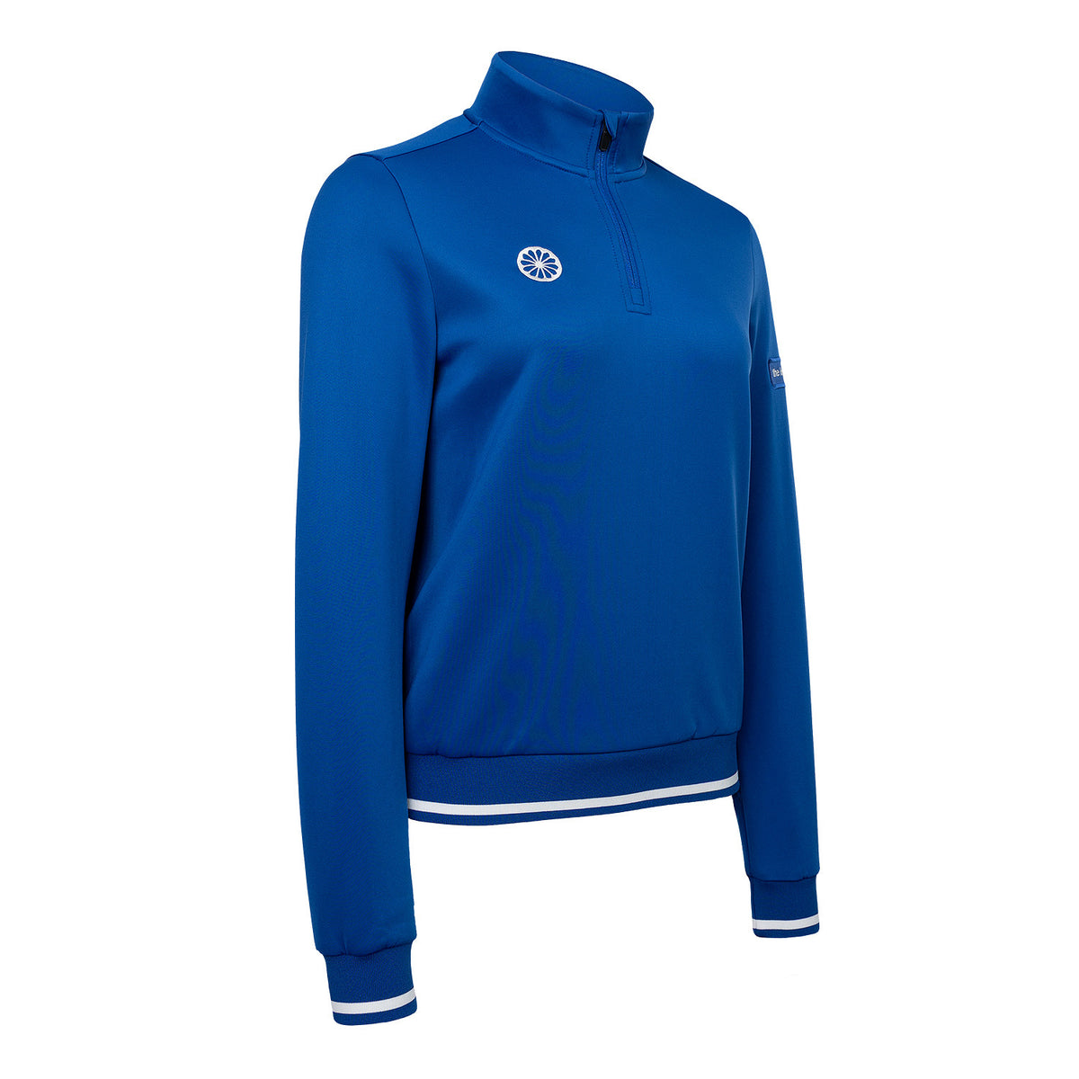 Club half-zip trui dames in blauw – foto 2