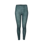 Leopard sportlegging dames in groen – foto 1