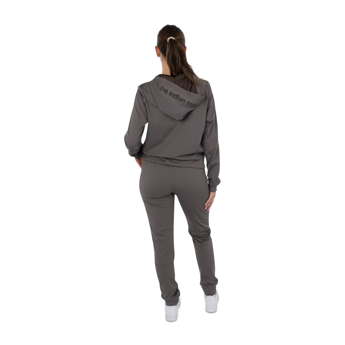 Women hooded jacket in bruin (Walnut) – foto 8