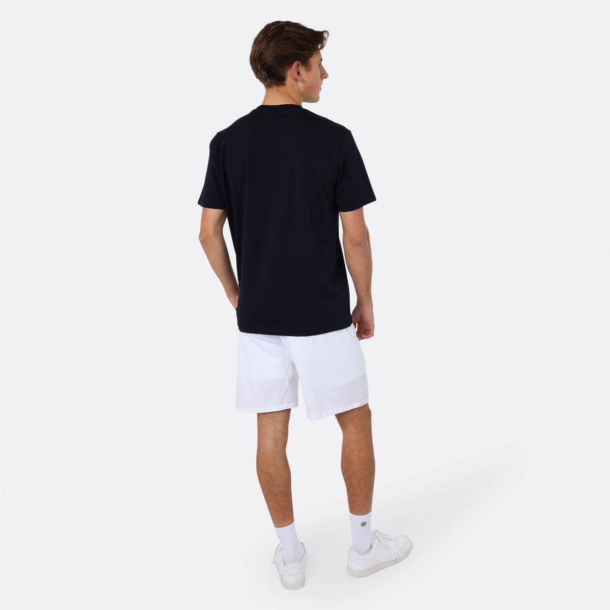 Men classic cotton tee in blauw (Navy) – foto 7