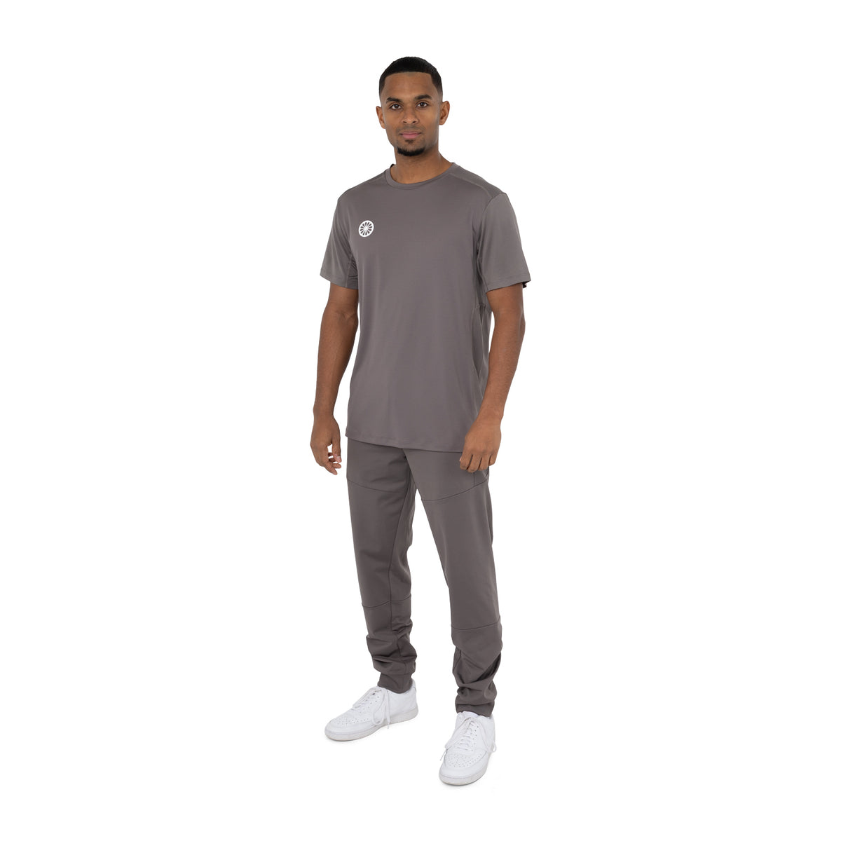 Men agility tee in bruin (Walnut) – foto 5