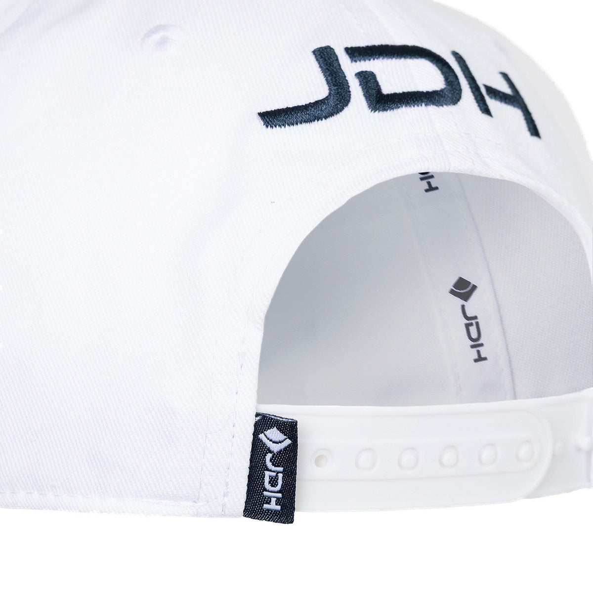 JDH Logo Cap in wit (White) – foto 3