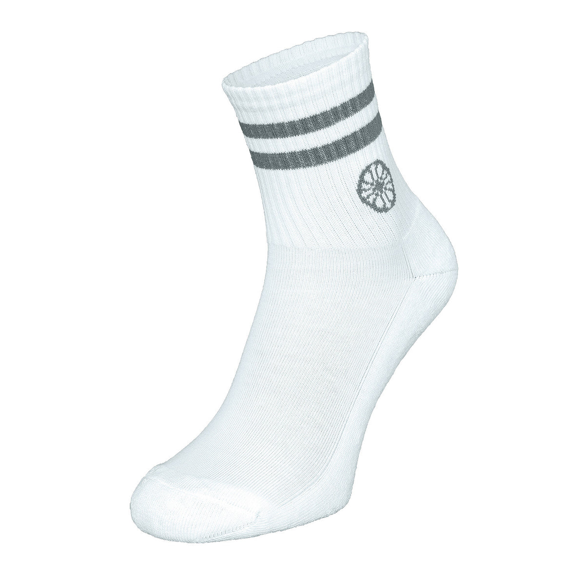 Striped crew sock in grijs (Misty Grey) – foto 2