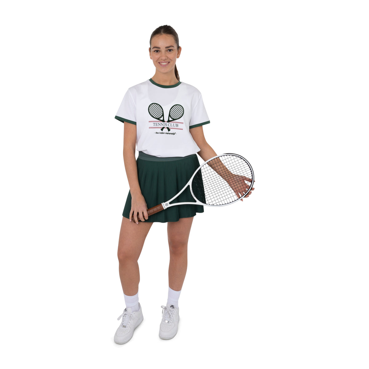 Women racket tee in groen (Hunter Green) – foto 5
