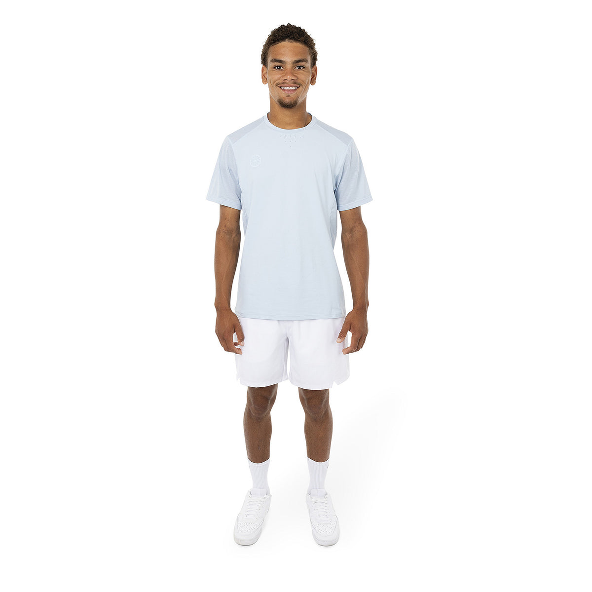 Men dry touch tee in blauw (Sky Blue) – foto 5