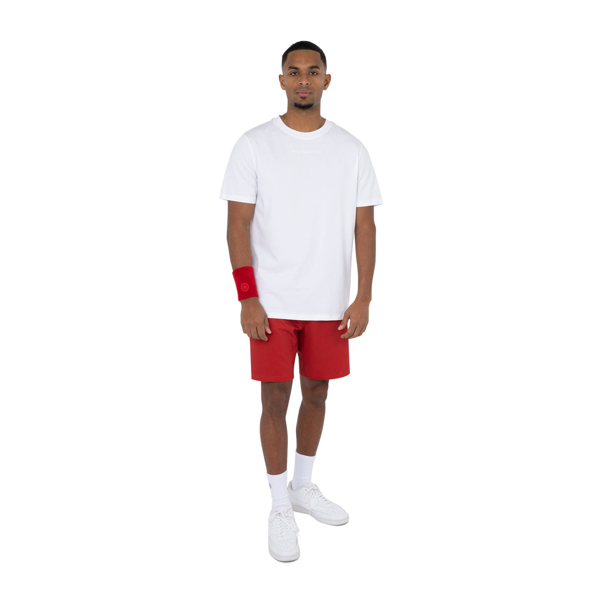 Men cotton tee in wit (White) – foto 5