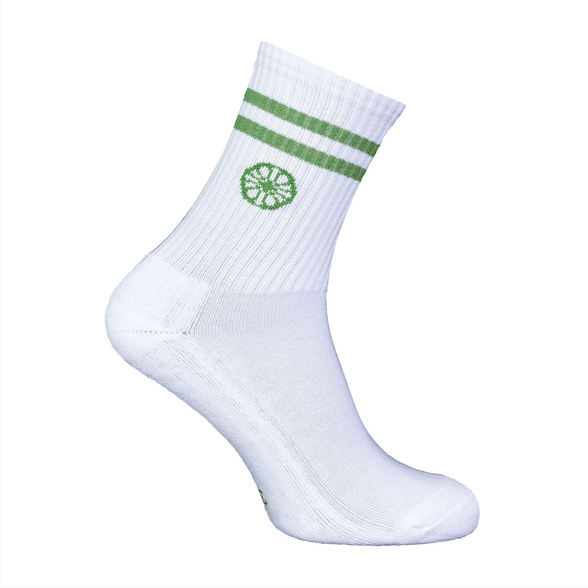 Striped crew sock in groen (Green Grass) – foto 4