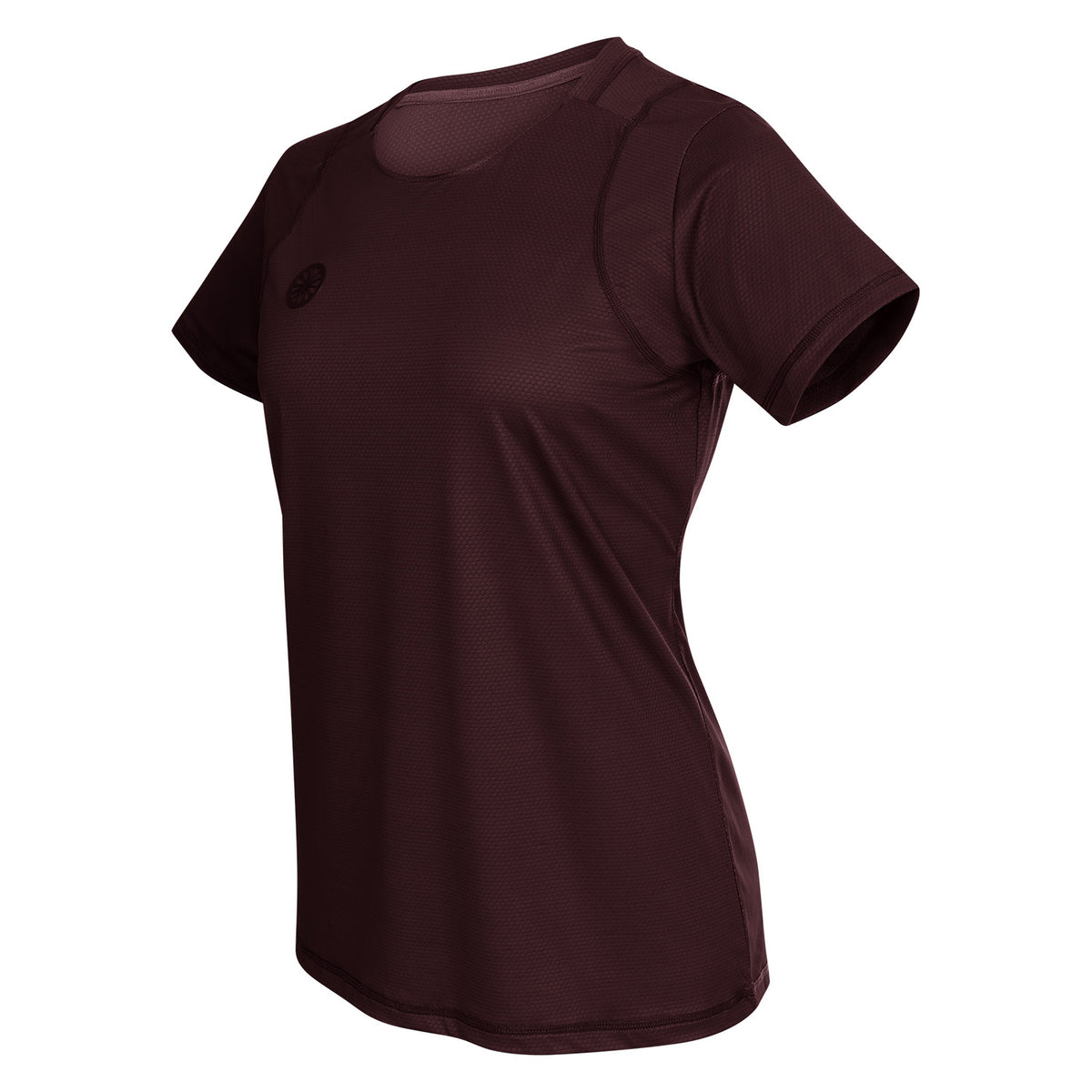 Women DryShift tee in rood (Dark Berry) – foto 4