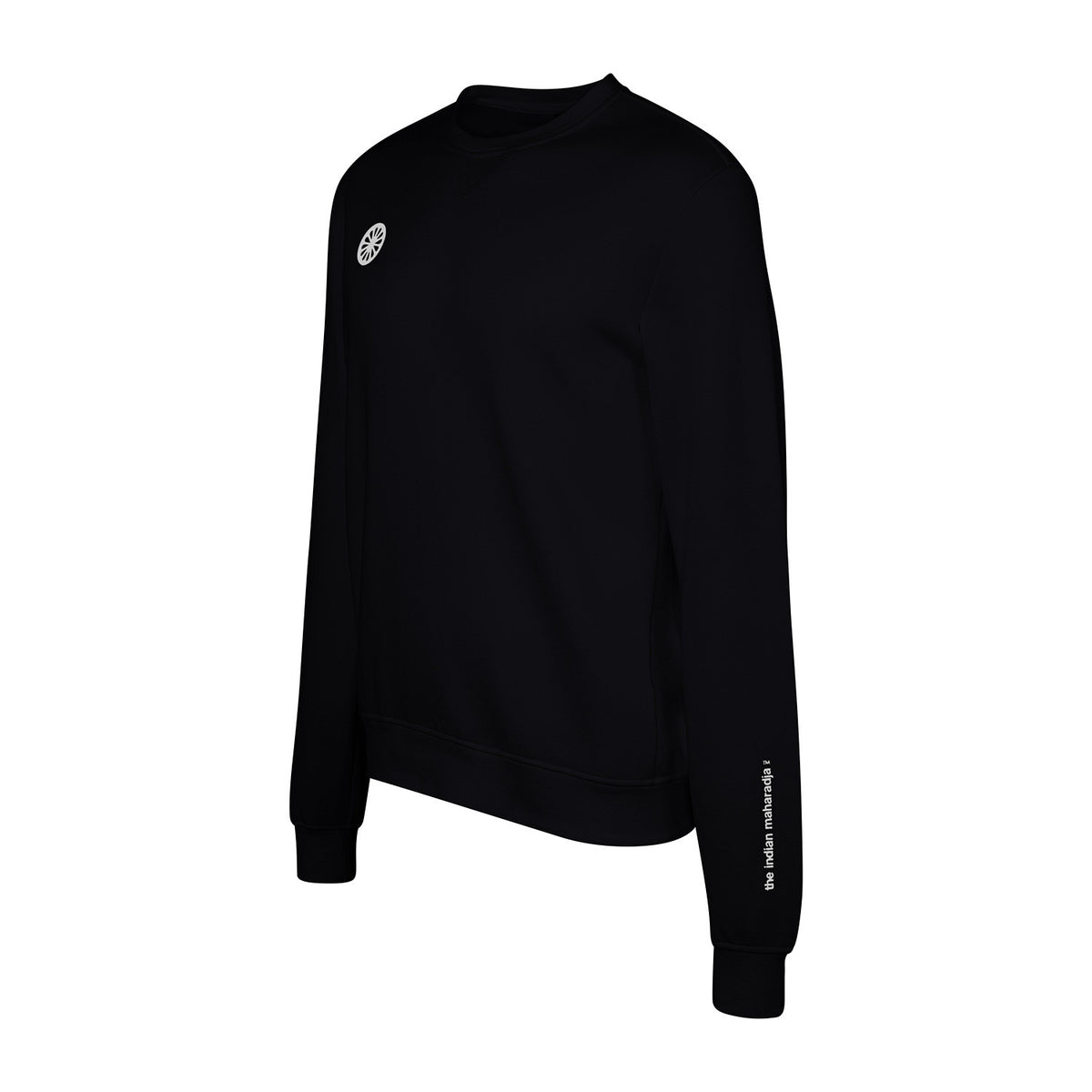 Men classic crew sweater in zwart (Black) – foto 4