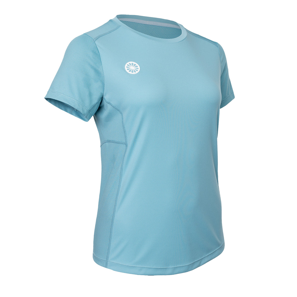 Women agility round neck tee in blauw (Serene Blue) – foto 2